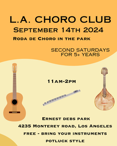 LA CHORO CLUB   September 14th 2024